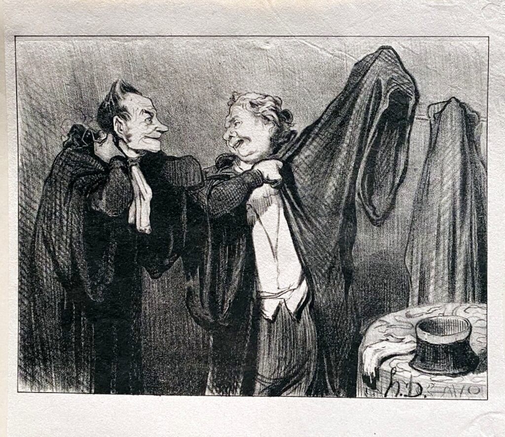 Court Scene by Honoré Daumier, 1918