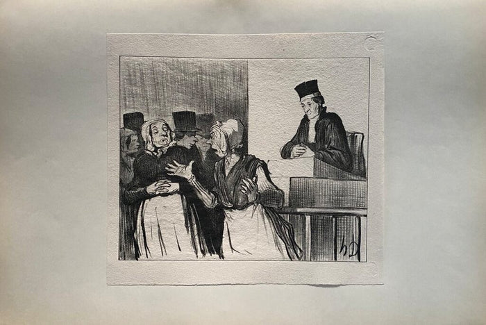 Court Scene de Honoré Daumier, 1918 (vue 2)