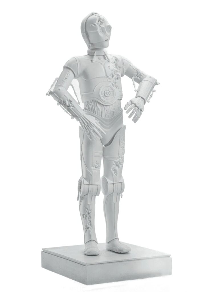 C-3PO Crystallized Relic Statue de Daniel Arsham, 2023