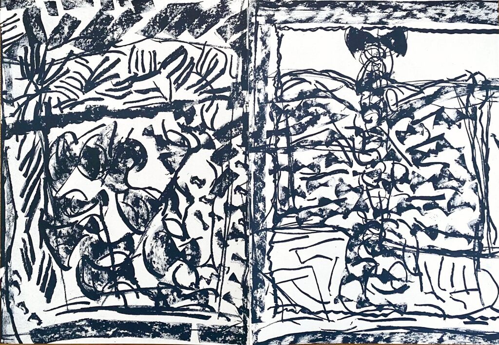 Untitled by Jean-Paul Riopelle, 1979 (view 2)