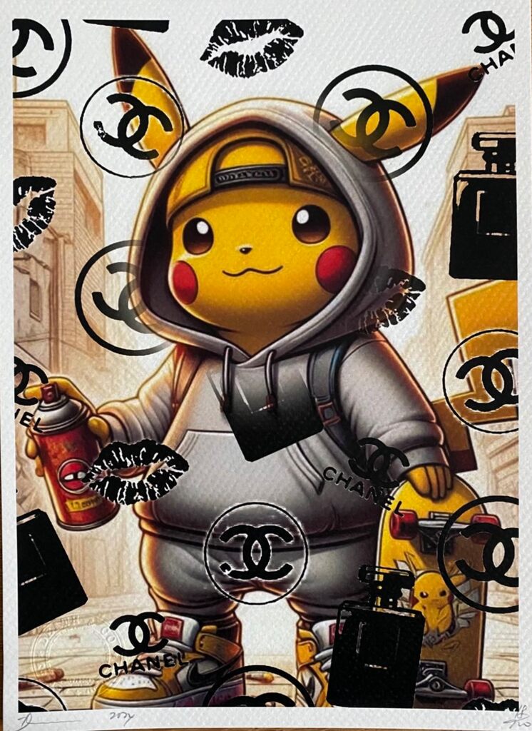 Pikachu Street Art by Death NYC, 2024