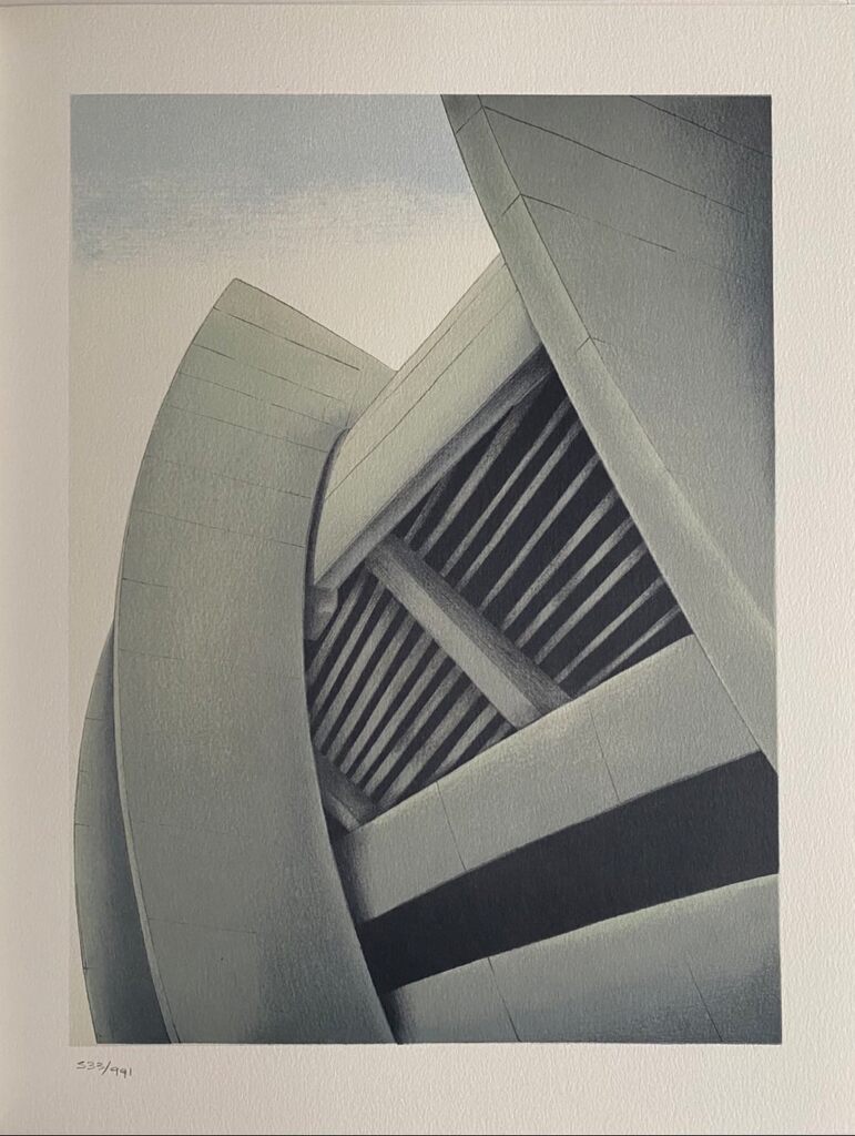 La genèse des travaux publics - stade en encorbellement by Alain Le Foll, 1978