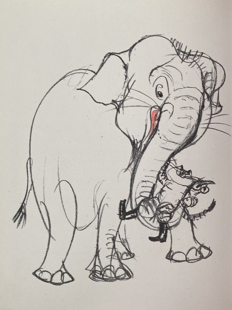 Le Chat botté et l'éléphant by Hans Fischer ("Fis"), 1960