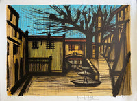 La place, décor du premier acte de Carmen de Bernard Buffet, 1981