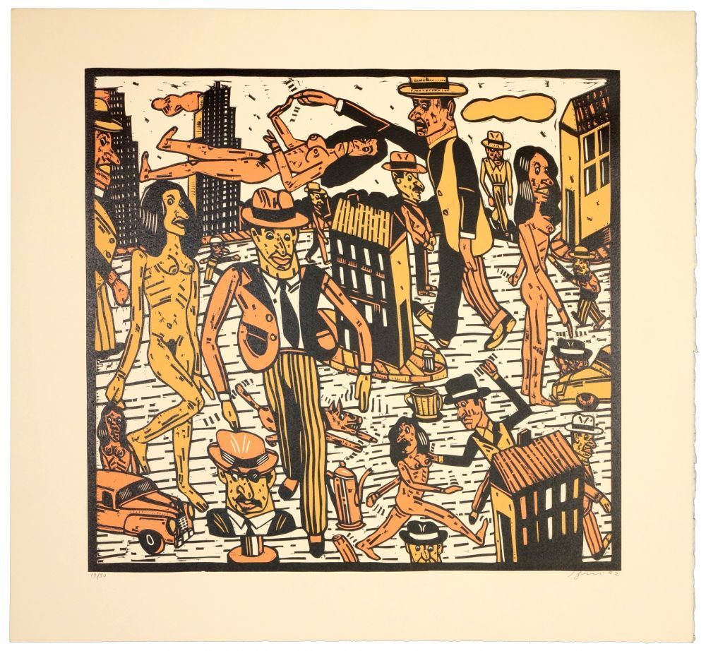 Théâtre de la ville VIII d'Antonio Seguí, 1992