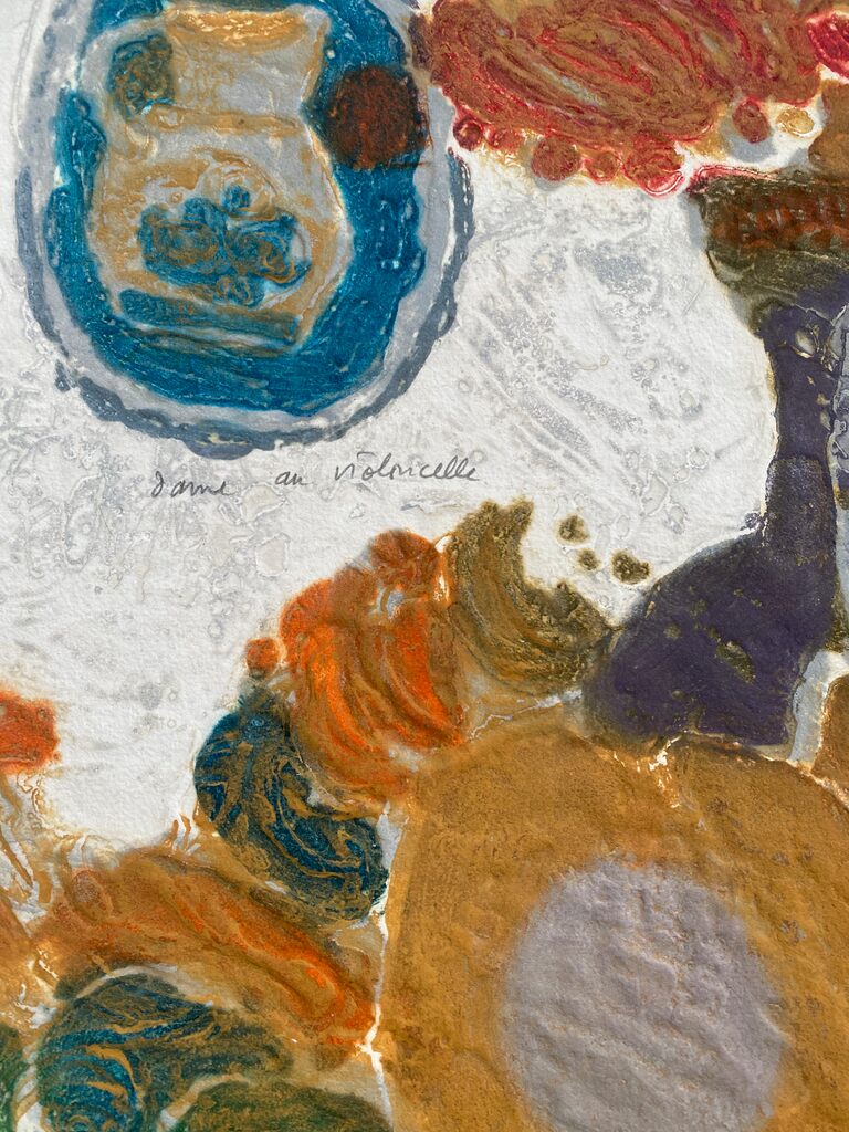 Dame au violoncelle by Theo Tobiasse, 1980 (view 5)