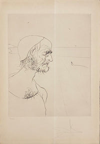 The Old Man and the Sea - Portrait by Salvador Dalí, 1974