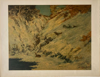 Paysage de neige dans le jura, avec chevreuil (1866) de Gustave Courbet, 1973