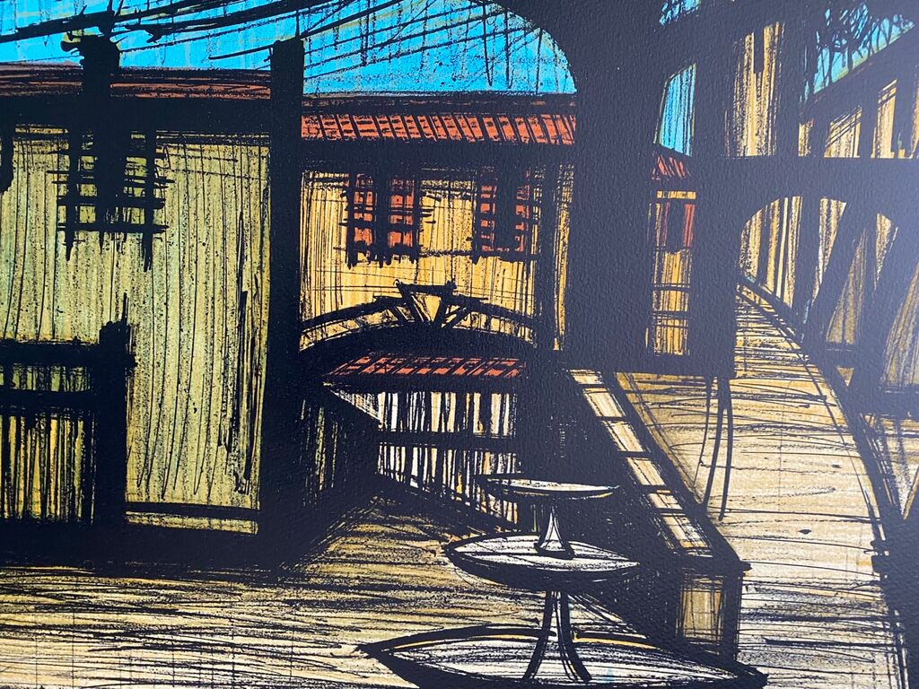 La place, décor du premier acte de Carmen de Bernard Buffet, 1981 (vue 2)