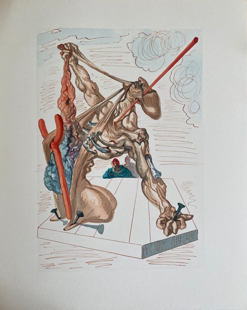 La Divine Comédie - Enfer 29 - Les Falsificateurs by Salvador Dalí, 1963