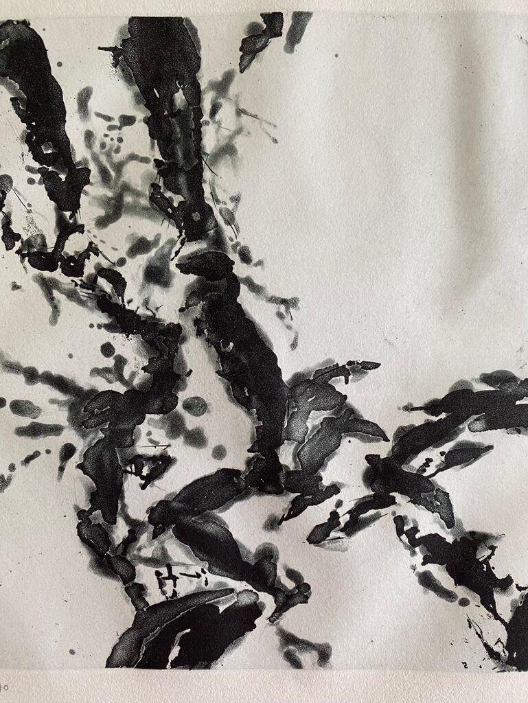 L'évidence de la nuit II by Zao Wou-Ki 趙無極, 1991 (view 2)