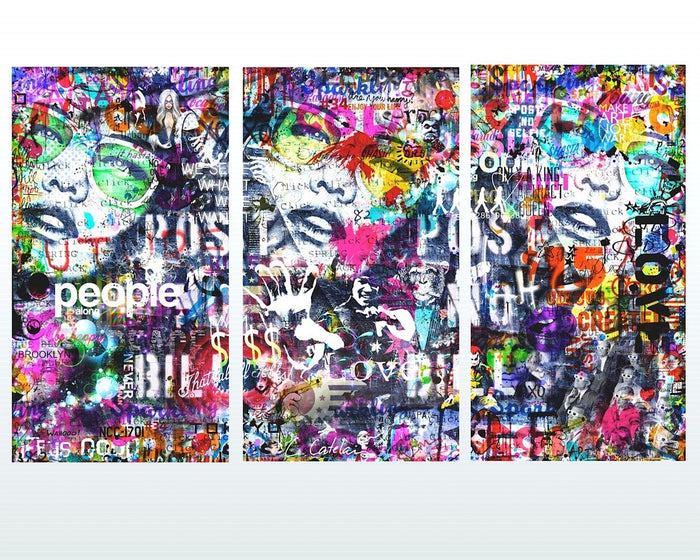 Love People Triptych de Christophe Catelain, 2020