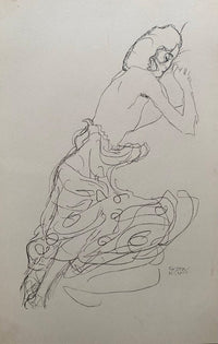 Reclining nude de Gustav Klimt, 1922 (vue 2)