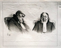 Court Scene by Honoré Daumier, 1918