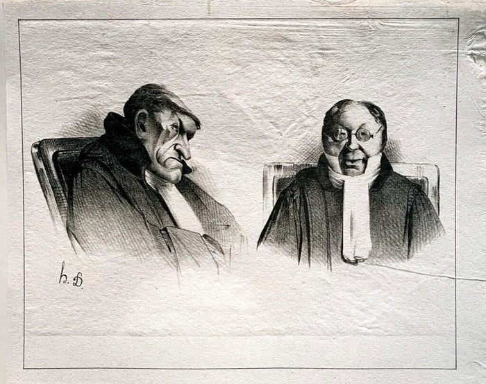 Court Scene de Honoré Daumier, 1918