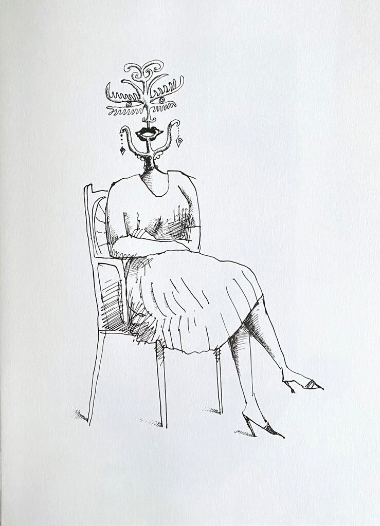 Woman by Saul Steinberg, 1966