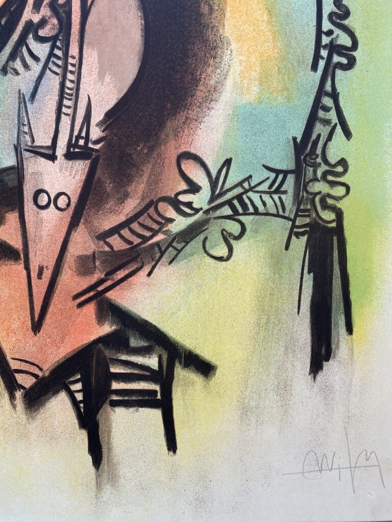 Les loa petro enfantent dans la danse by Wifredo Lam, 1973 (view 2)
