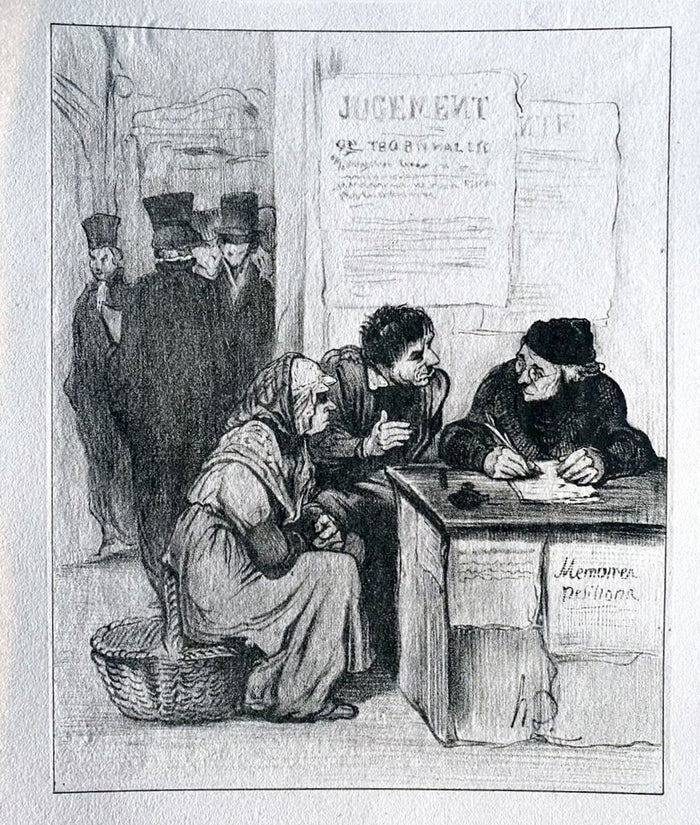 Court Scene de Honoré Daumier, 1918