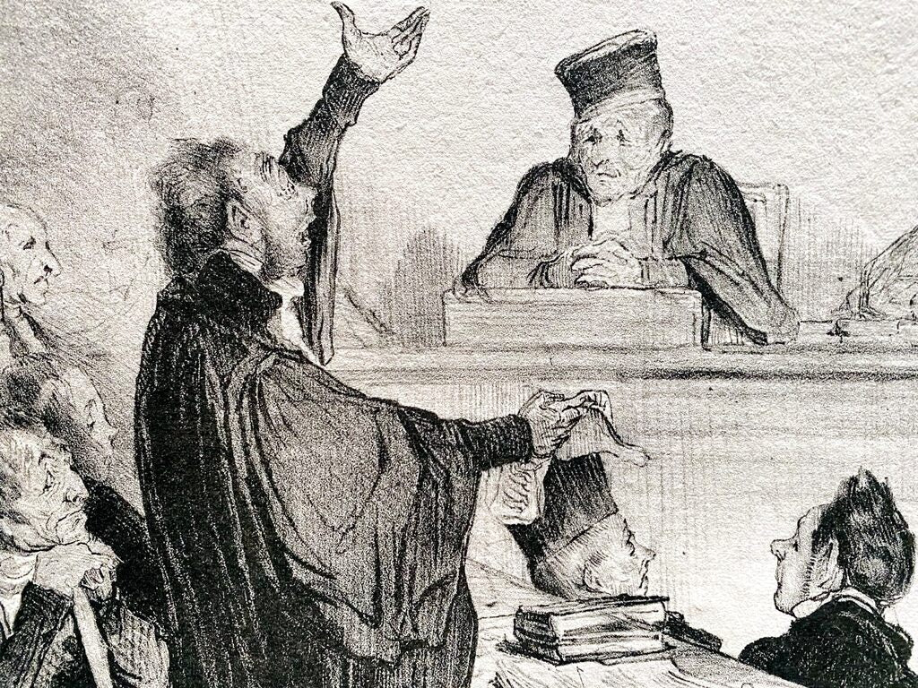 Court Scene by Honoré Daumier, 1918 (view 3)
