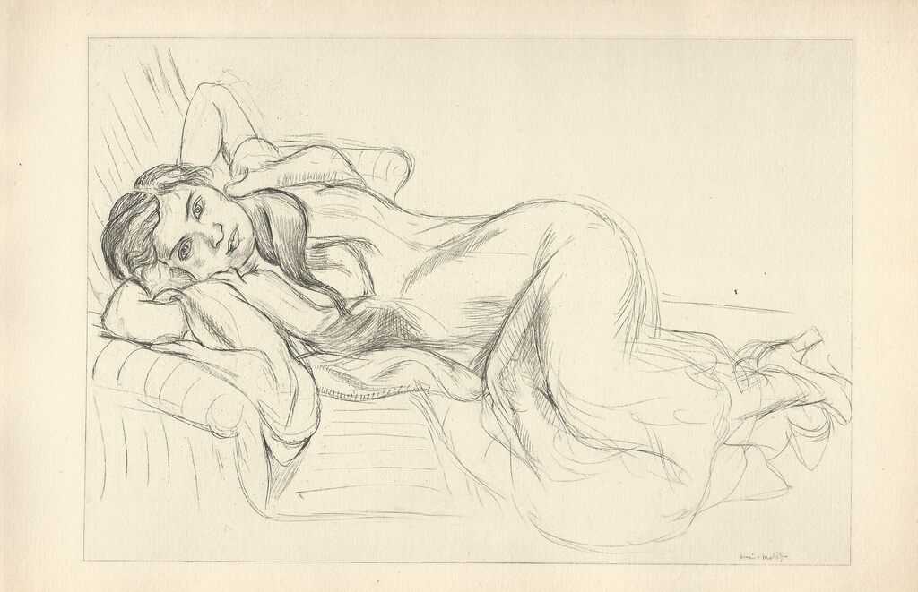 Cinquante Dessins, Planche XXI by Henri Matisse, 1920