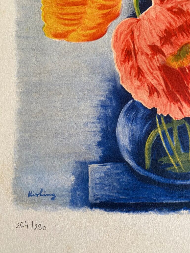 Pavots lourds et capiteux de Moïse Kisling, 1954 (vue 3)