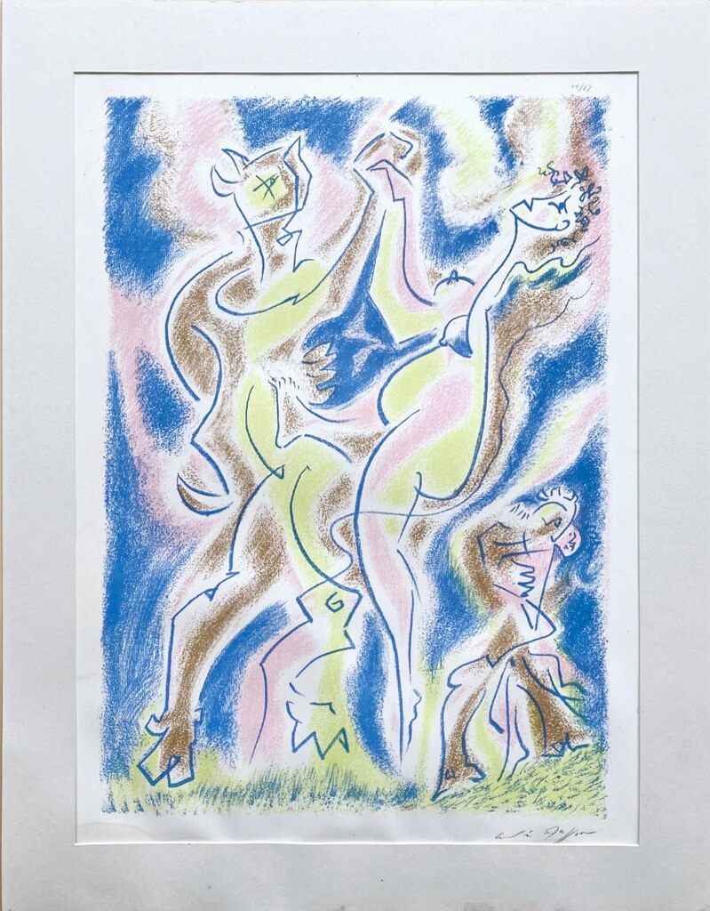 Nymphe et satyre by André Masson, 1971