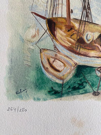 Voiliers au port by Moïse Kisling, 1954 (view 3)