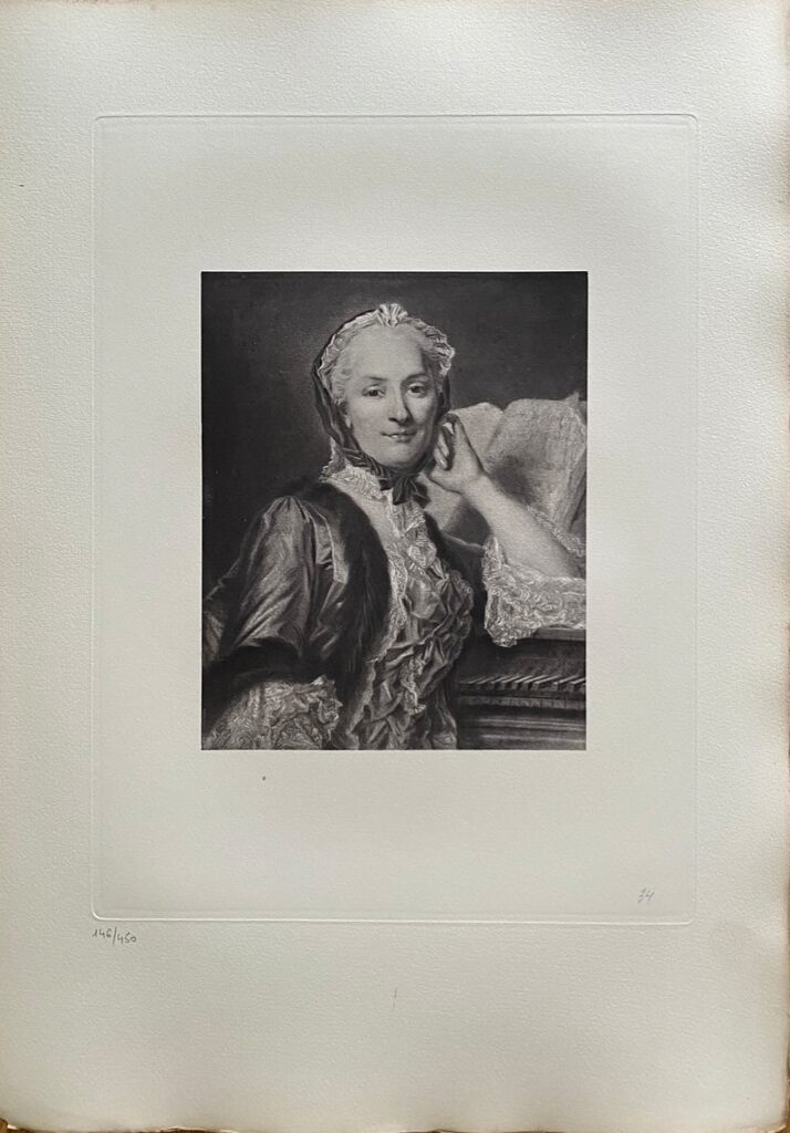 Portrait de Mme de Mondonville de Maurice-Quentin de La Tour, 1908