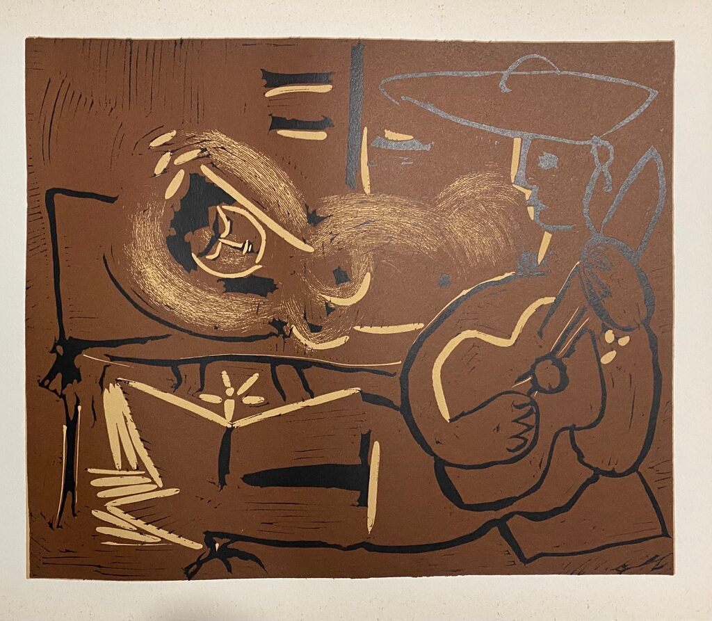 L'Aubade, avec guitariste by Pablo Picasso, 1963