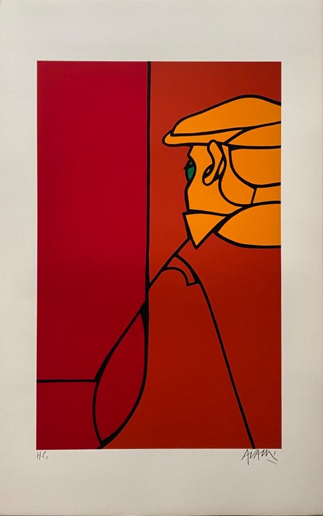 Opus 50 by Valerio Adami, 1974
