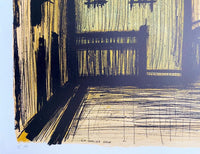 La place, décor du premier acte de Carmen de Bernard Buffet, 1981 (vue 4)