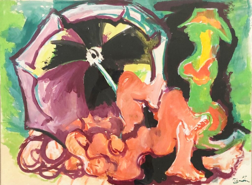 Les baigneuses au parasol d'Edouard Pignon, 1971 (vue 2)