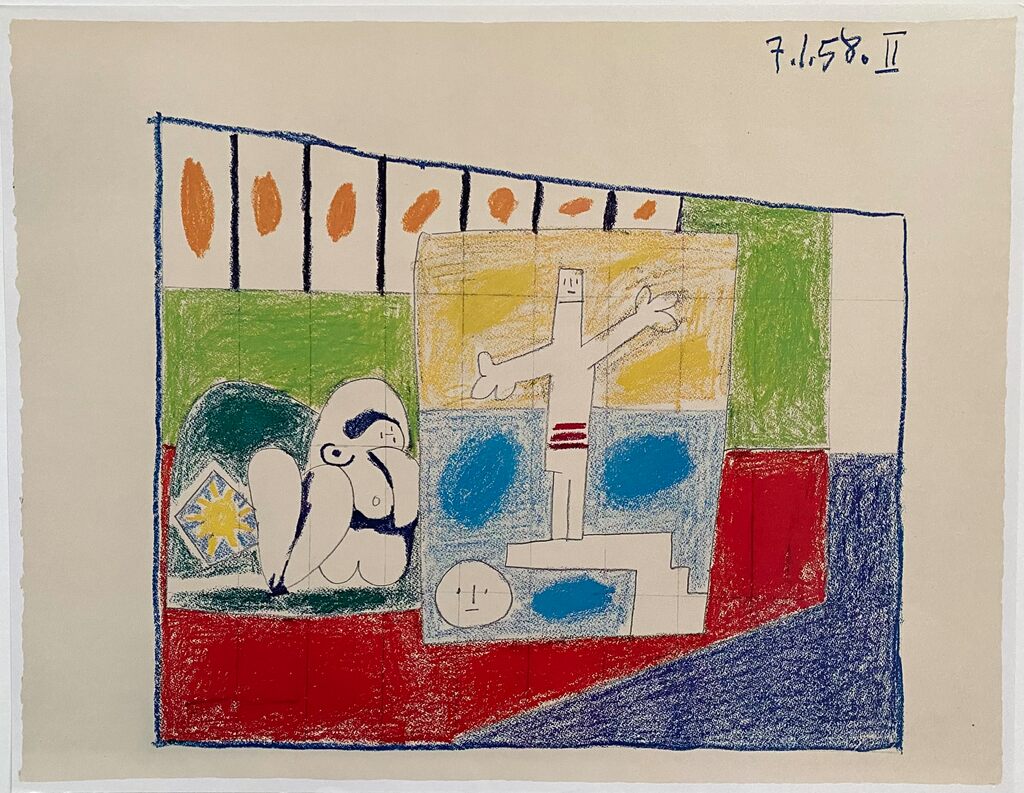 La chute d'Icare, 7.1.58.II de Pablo Picasso, 1972
