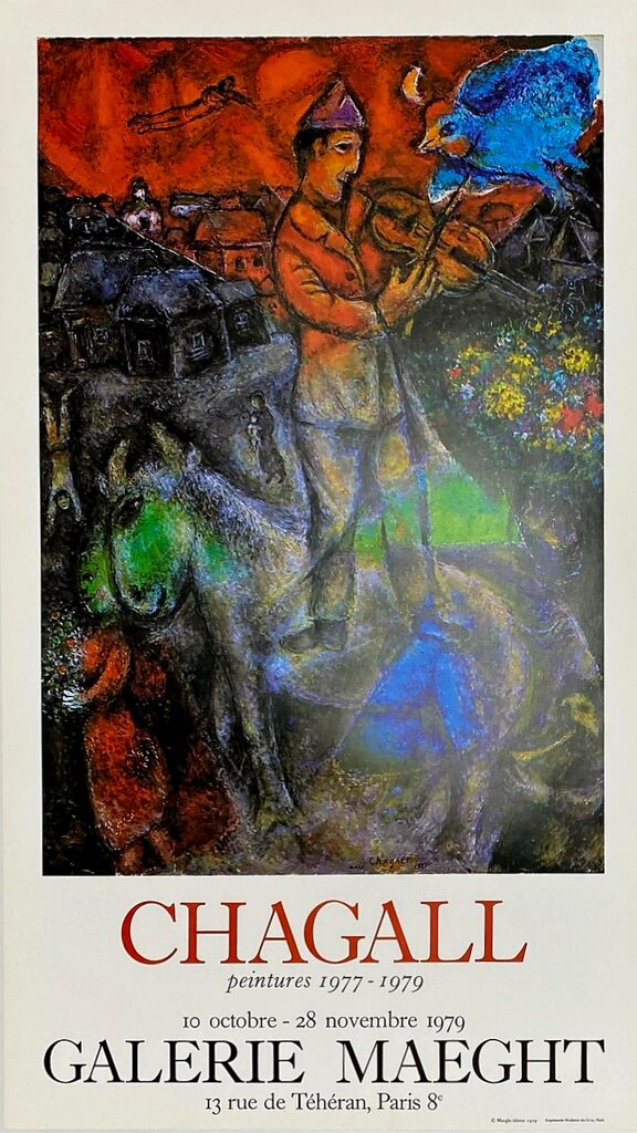 Le violoniste by Marc Chagall, 1979