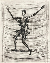 Cyrano environné des bouteilles de rosée by Bernard Buffet, 1958