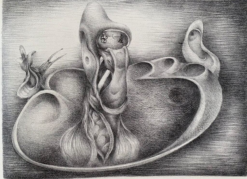 Explorations by Henri Goetz, 1947 (view 2)