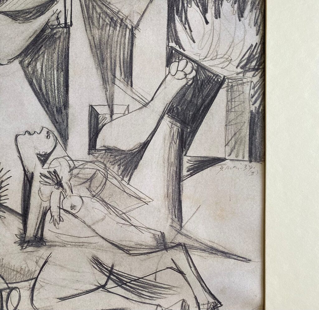 Guernica Study by Pablo Picasso, 1990 (view 3)