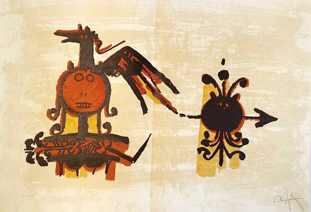 El último viaje del buque fantasma by Wifredo Lam, 1976