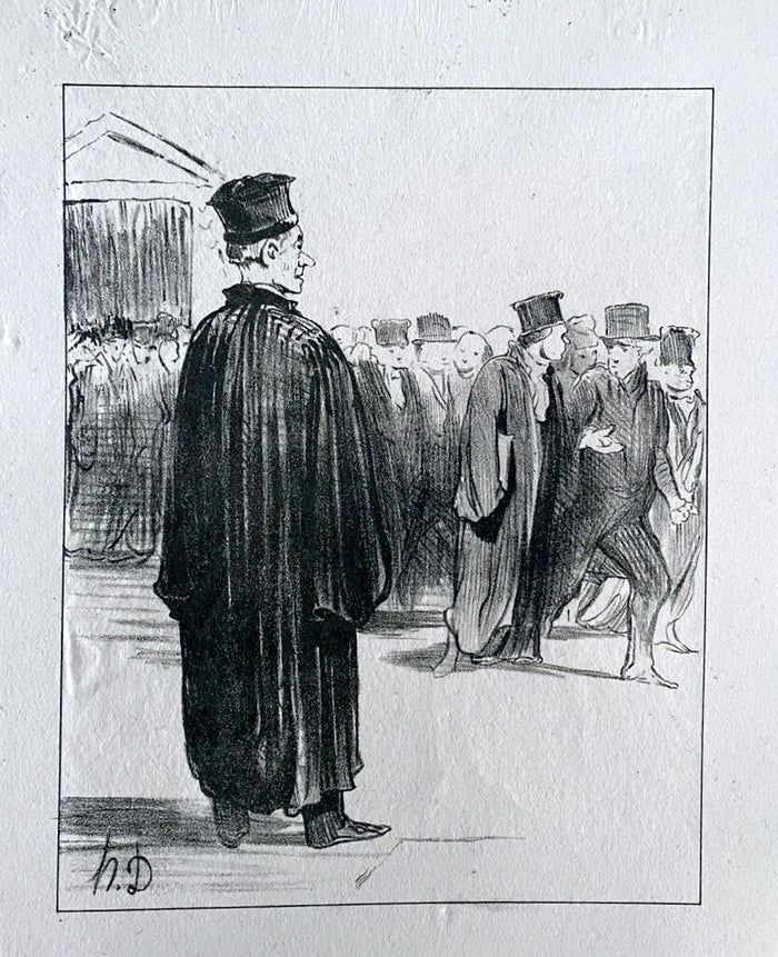 Court Scene de Honoré Daumier, 1918