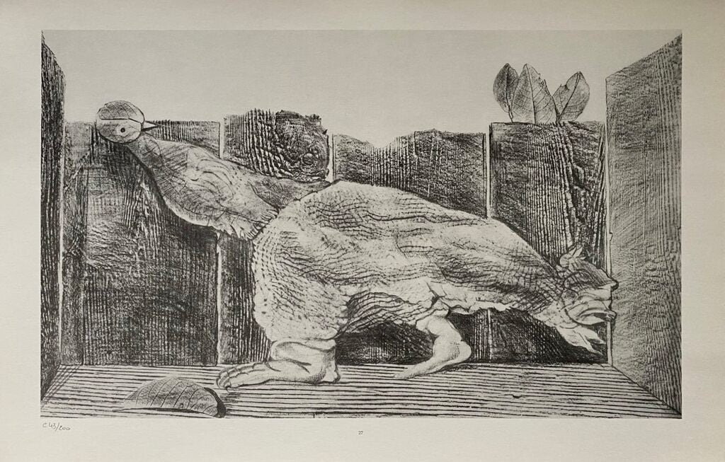 In the Stable of the Sphinx (Dans l'écurie du sphinx) by Max Ernst, 1972