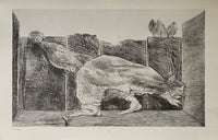 In the Stable of the Sphinx (Dans l'écurie du sphinx) by Max Ernst, 1972