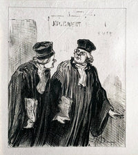 Court Scene by Honoré Daumier, 1918