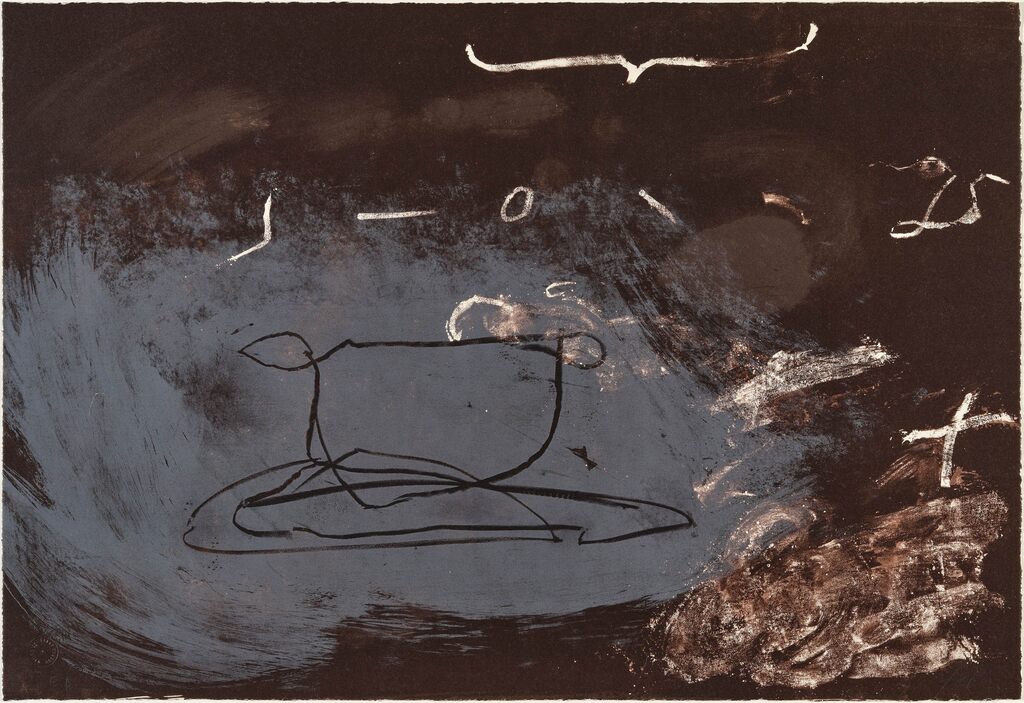 Sinnieren über Schmutz II by Antoni Tàpies, 1976-1978