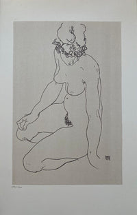 Kneeling Female Nude, Timing to right d'Egon Schiele, 2007