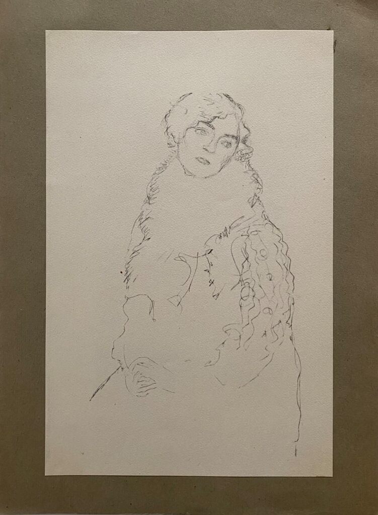 Study for Portrait of Johanna Staude I de Gustav Klimt, 1922