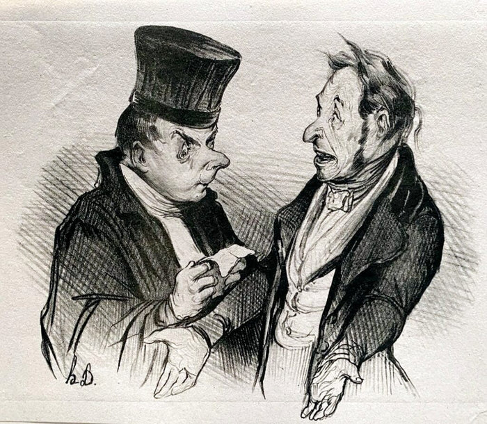 Court Scene de Honoré Daumier, 1918