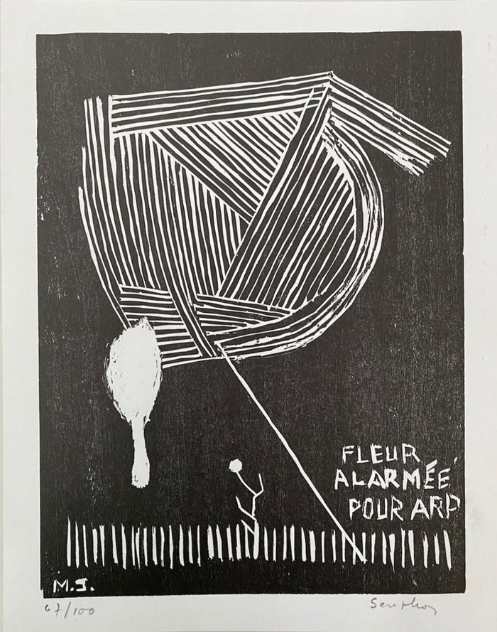 Fleur alarmée pour Arp de Michel Seuphor, 1967