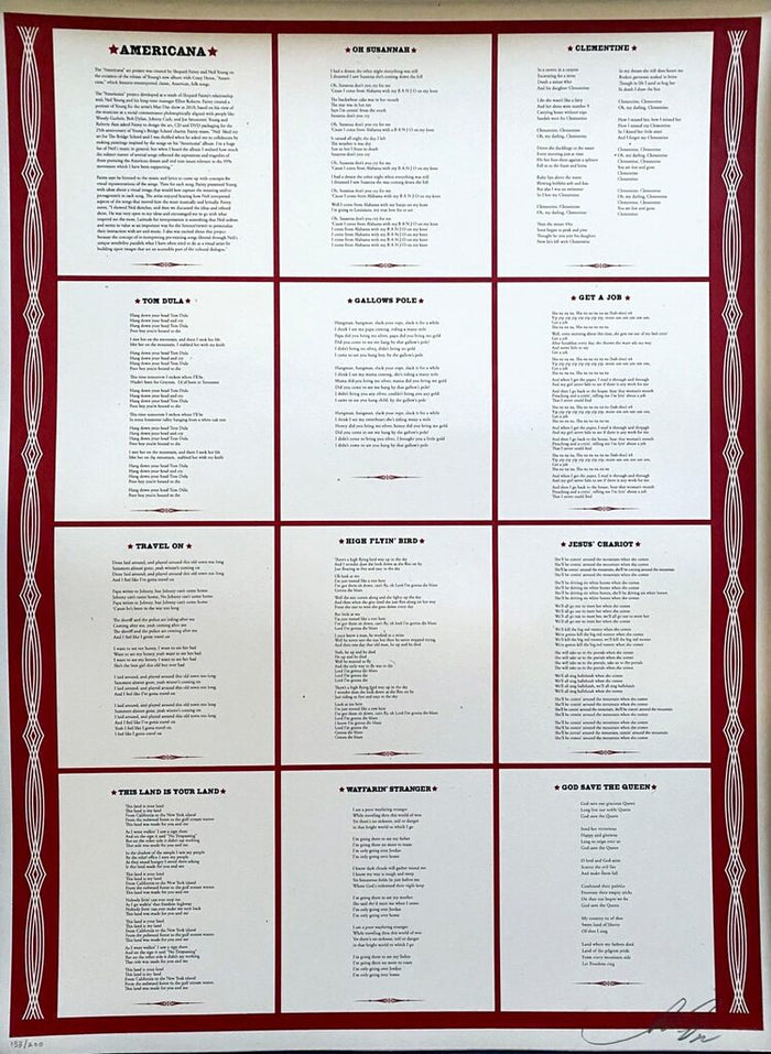 Americana Lyrics de Shepard Fairey, 2012