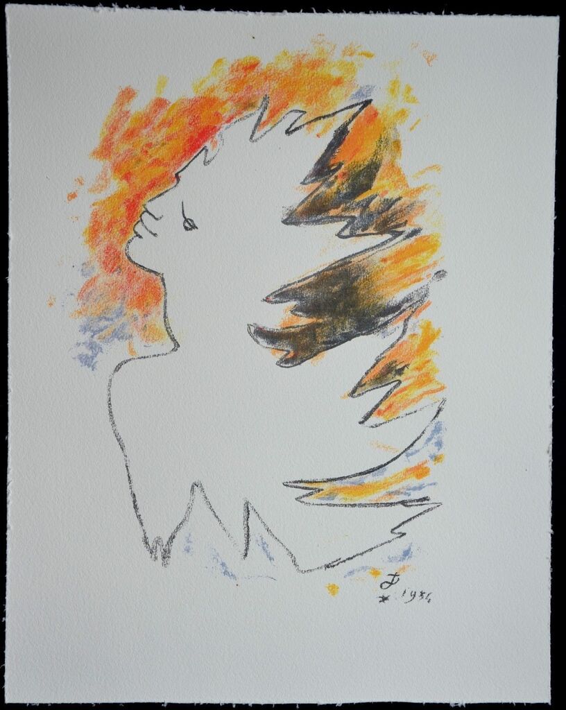 Sous le manteau de feu de Jean Cocteau, 1954