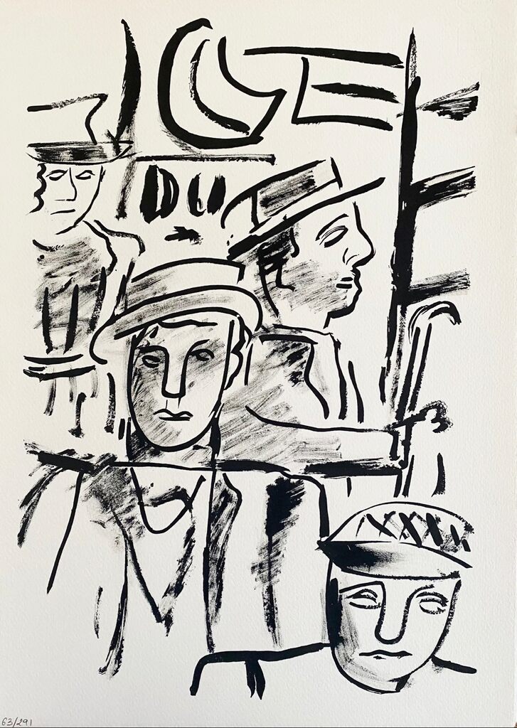 Dans le métro de Fernand Léger, 1960